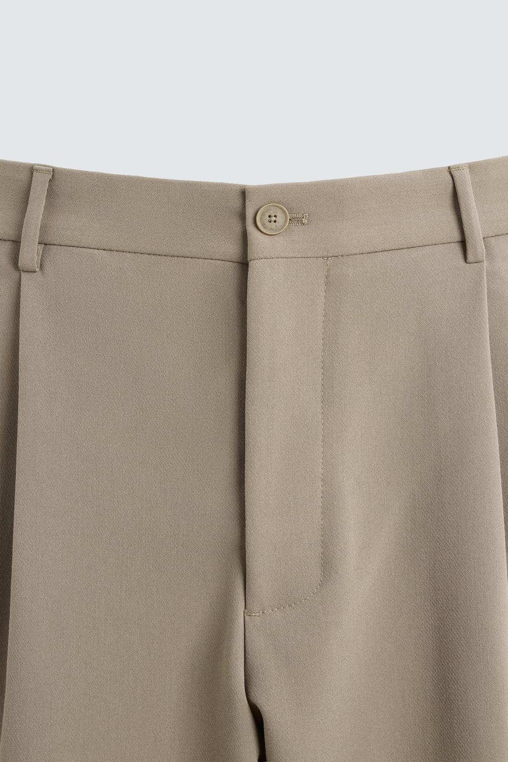 ZARA RELAXED FIT SUIT _ BIEGE