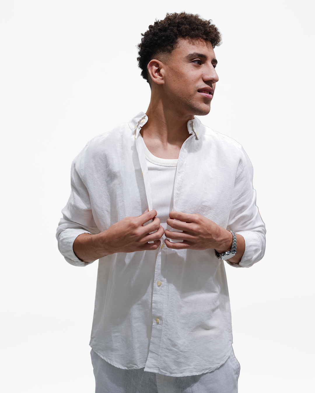 linen White shirt