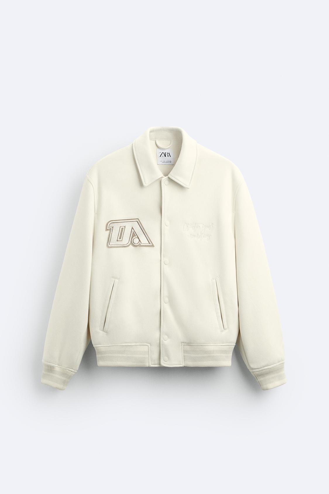 QUROQLI SUNʼIY ZAMSH ZARA JAKET