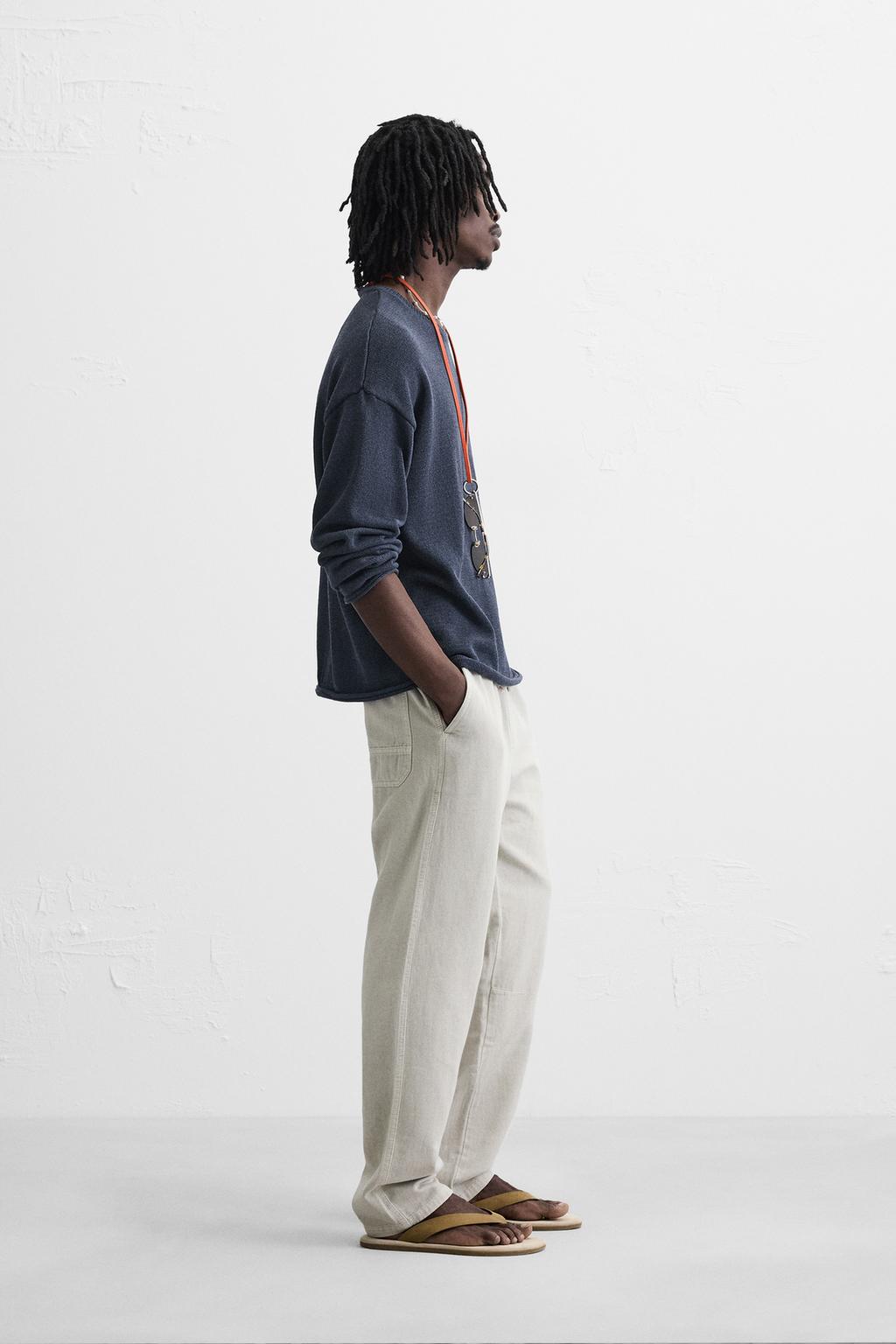 ZARA COTTON TROUSERS PANTS