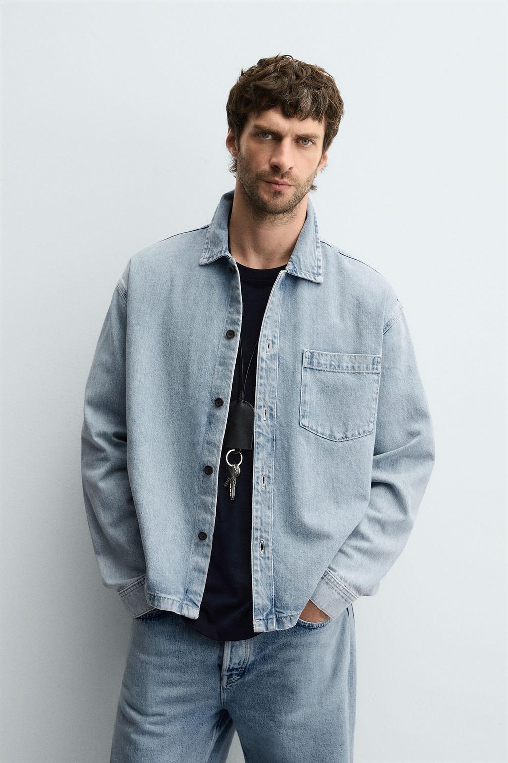 ZARA BOXY FIT DENIM SHIRT