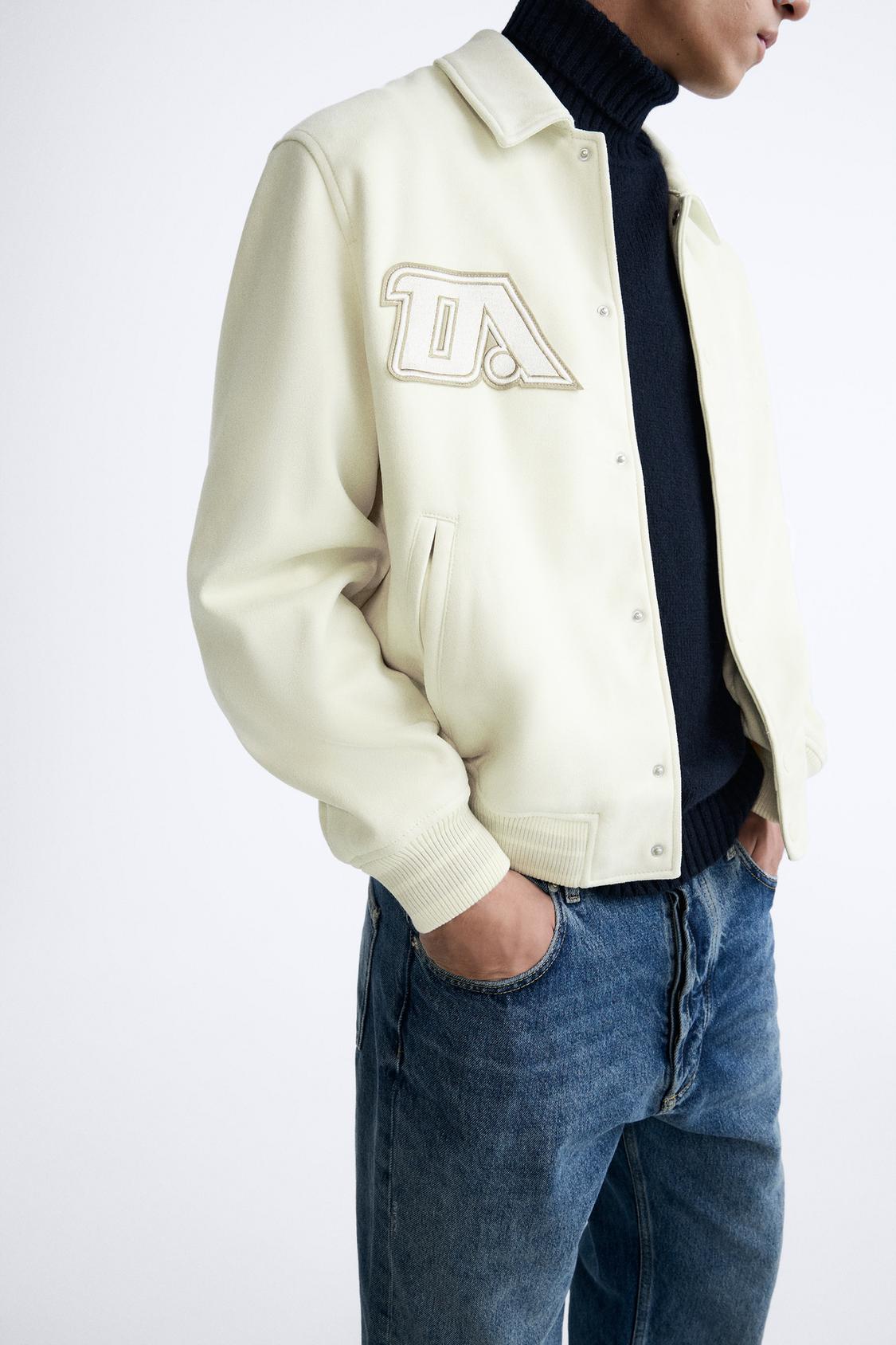 QUROQLI SUNʼIY ZAMSH ZARA JAKET