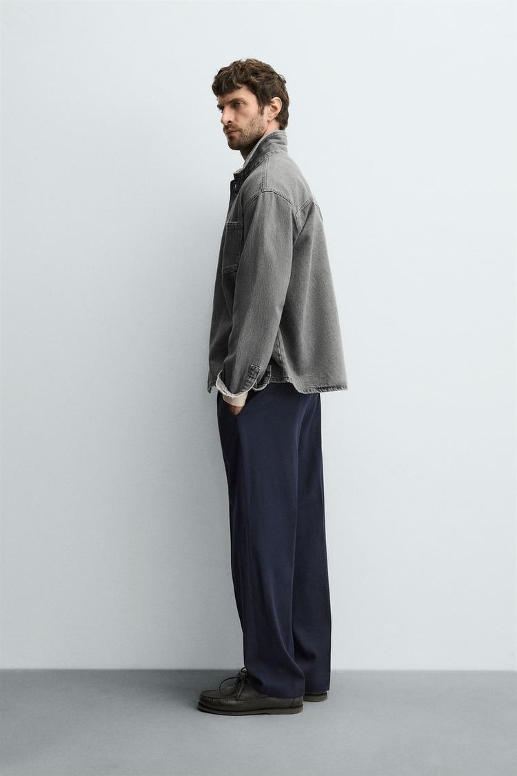 DENIM SHIRT WASHED ZARA