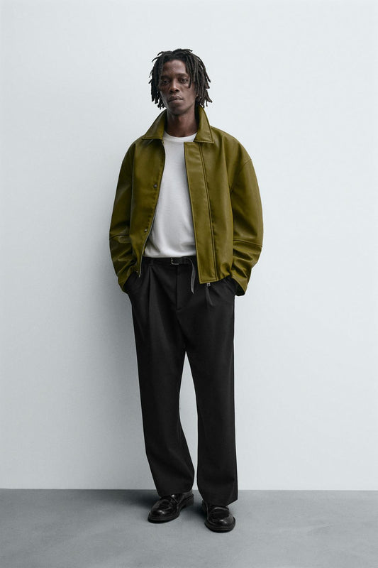 ZARA FAUX LEATHER JACKET