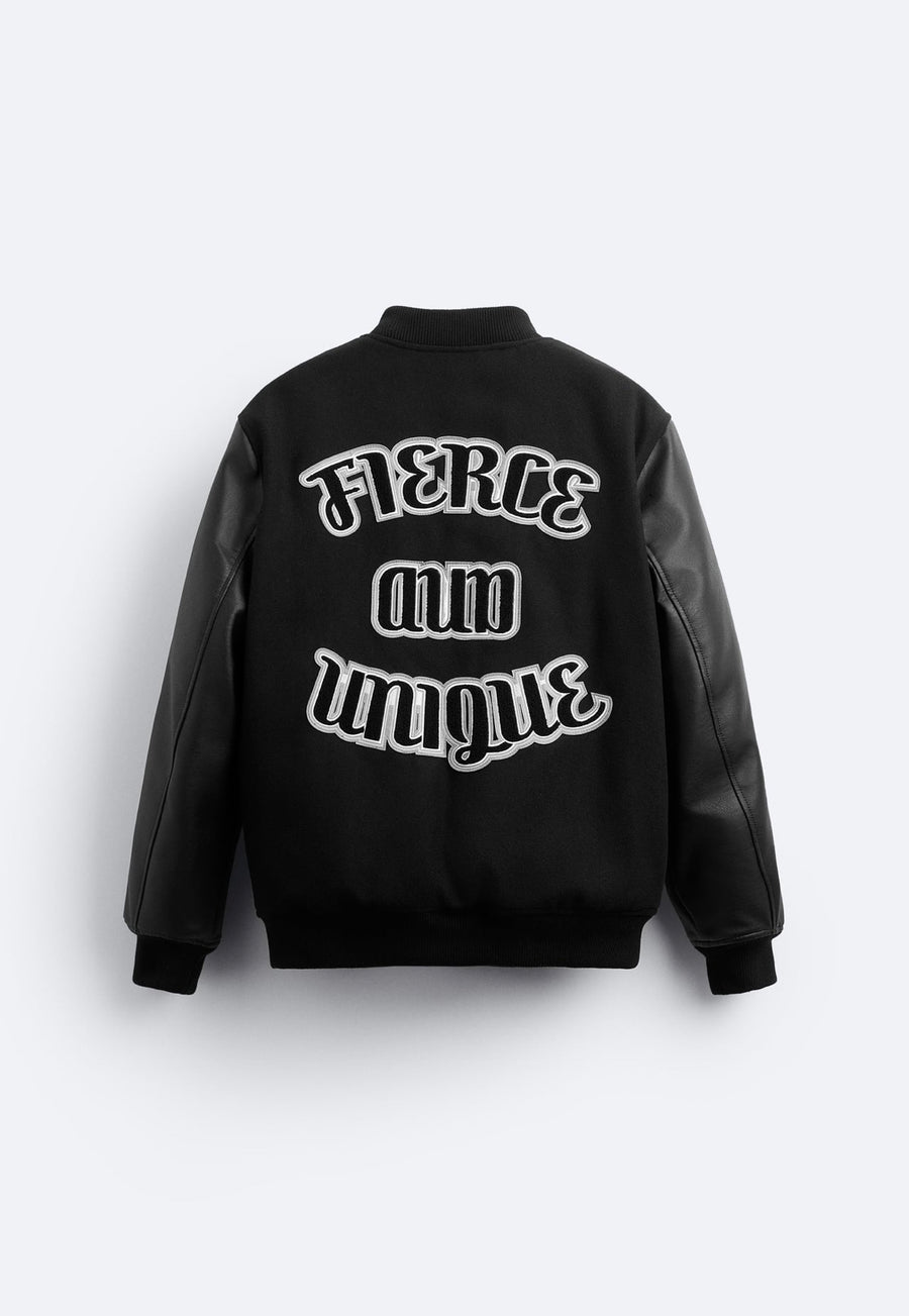 QUROQLI SUNʼIY ZAMSH ZARA JAKET