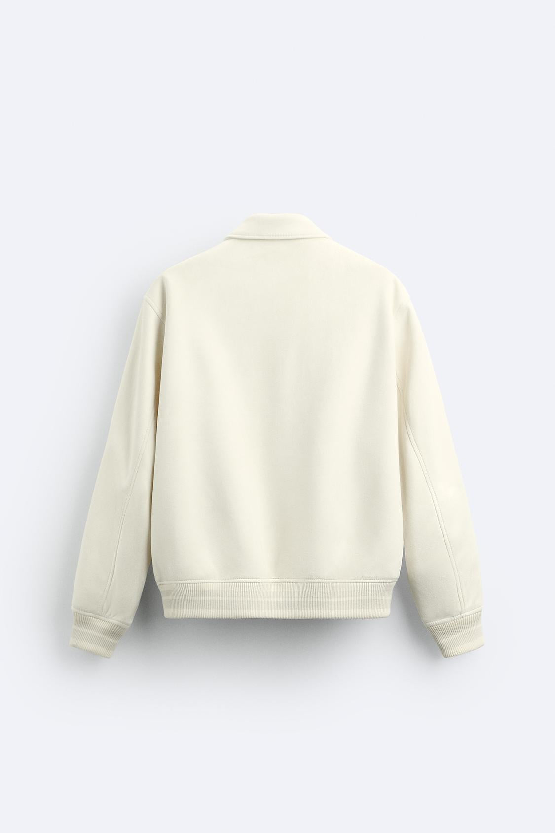 QUROQLI SUNʼIY ZAMSH ZARA JAKET