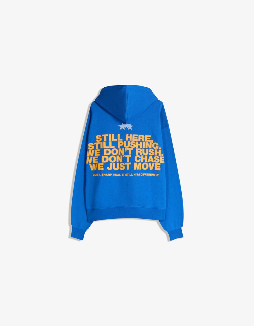 Bershka
PRINTED - Hoodie - blue