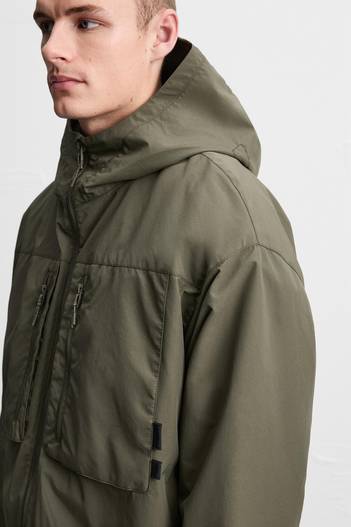 ZARA WATER-REPELLENT HOODED JACKET