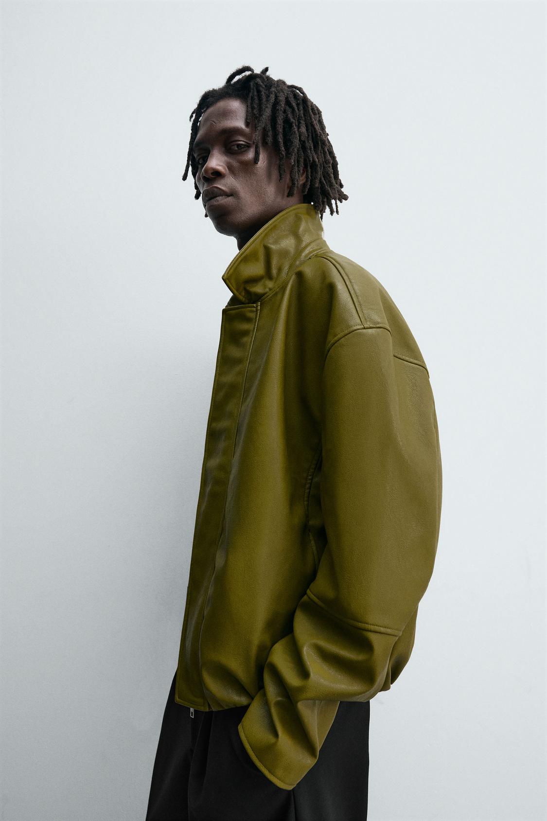 ZARA FAUX LEATHER JACKET