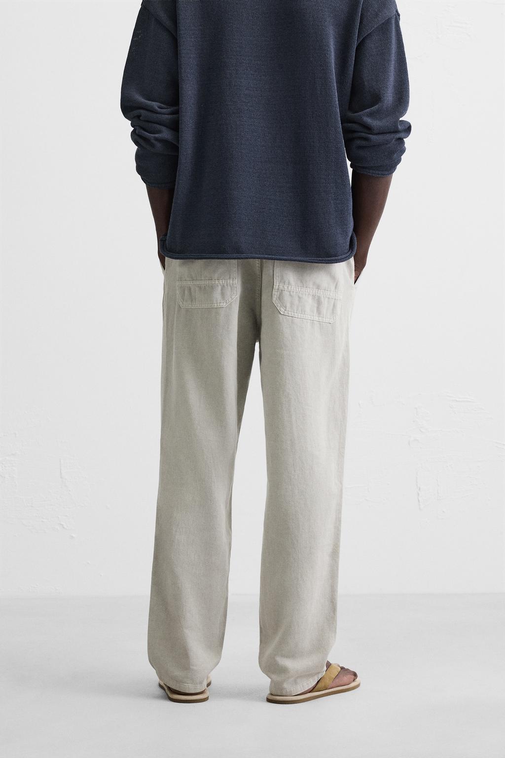 ZARA COTTON TROUSERS PANTS