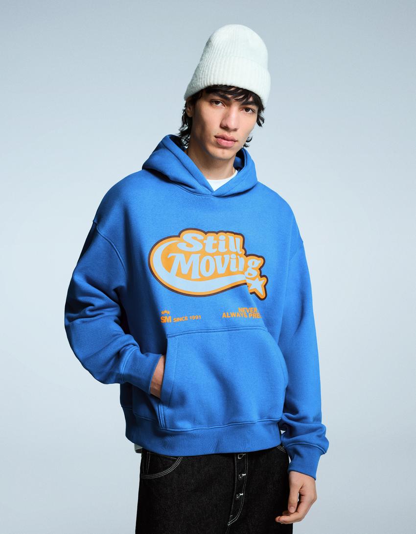 Bershka
PRINTED - Hoodie - blue