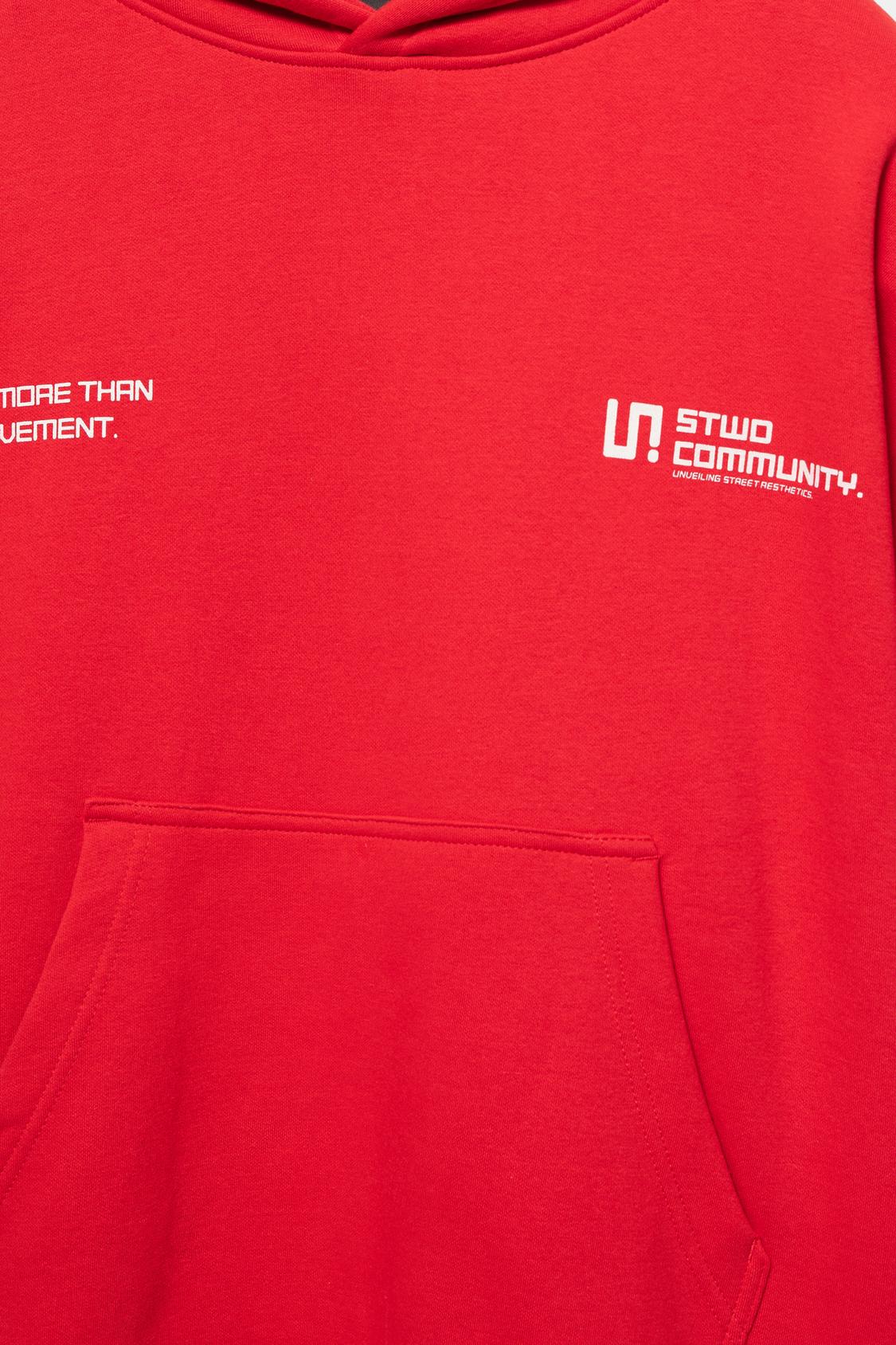 Pull&Bear Stwd hoodie in red