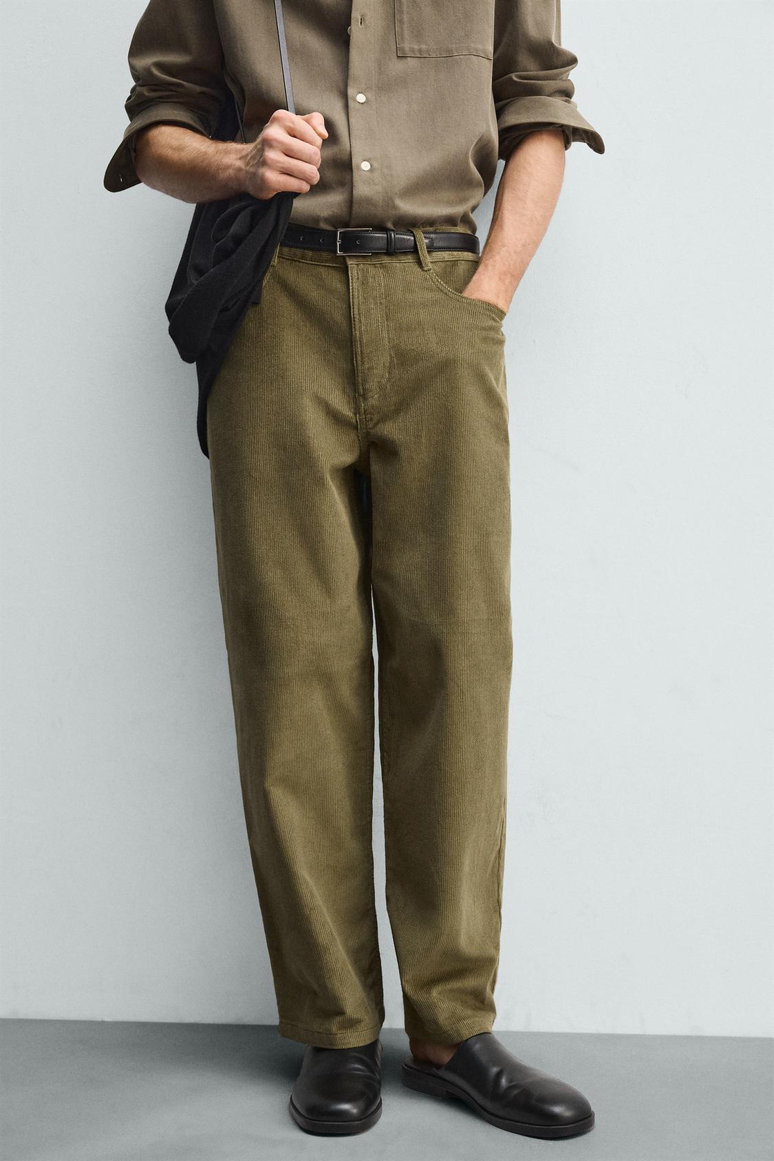 BALLOON FIT CORDUROY TROUSERS