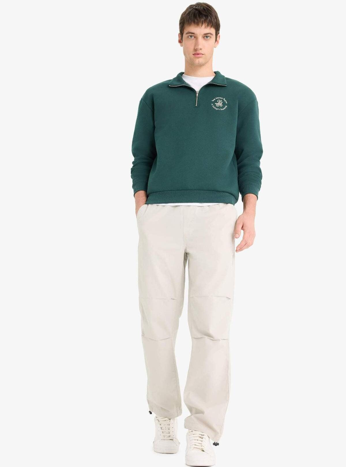 DEFACTO QUARTER ZIPPER