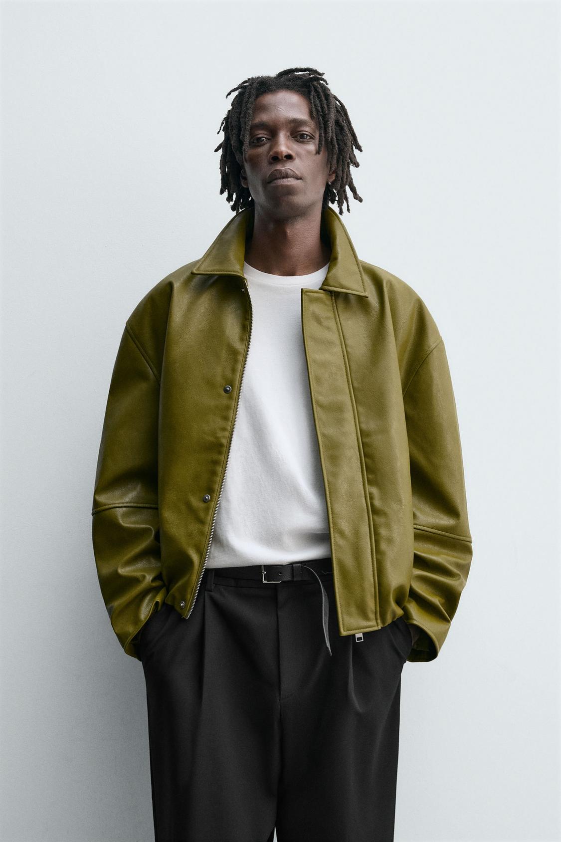 ZARA FAUX LEATHER JACKET