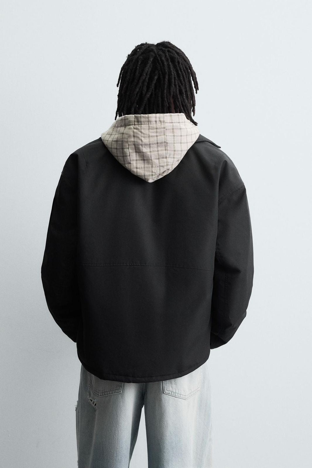 ZARA TECHNICAL QUILTED JACKET- Black