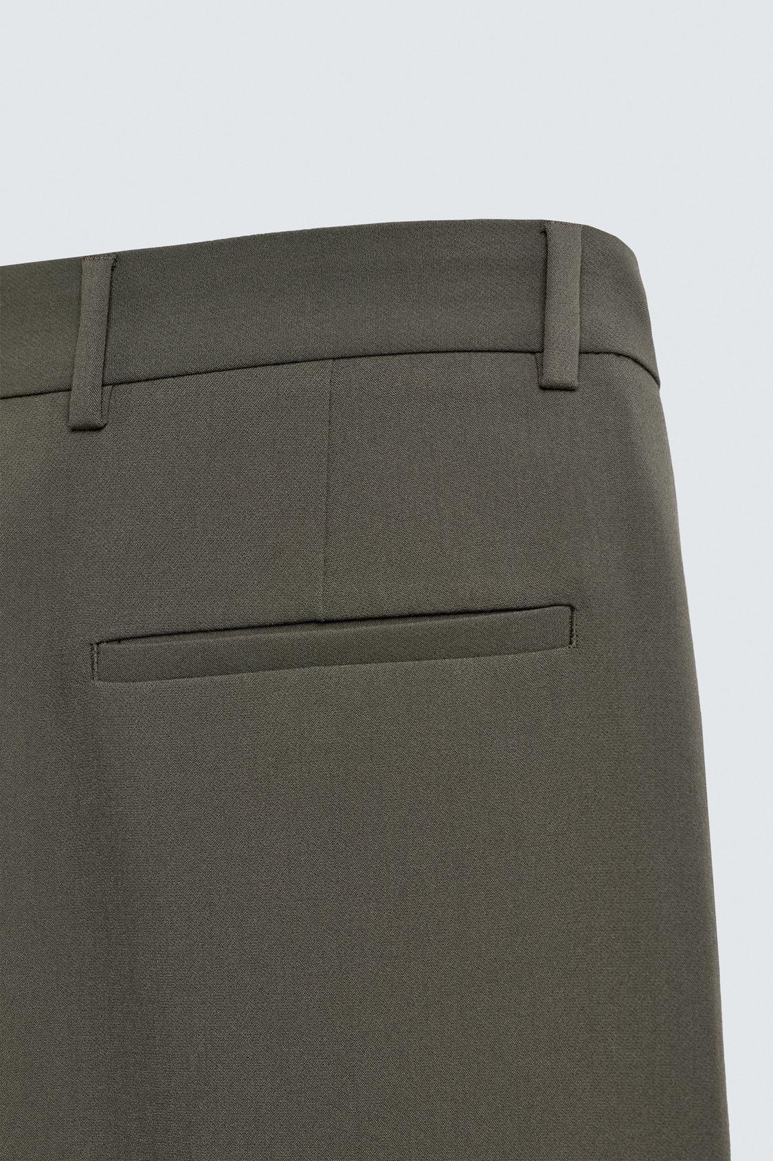 ZARA ZARA RELAXED FIT PLEATED TROUSER