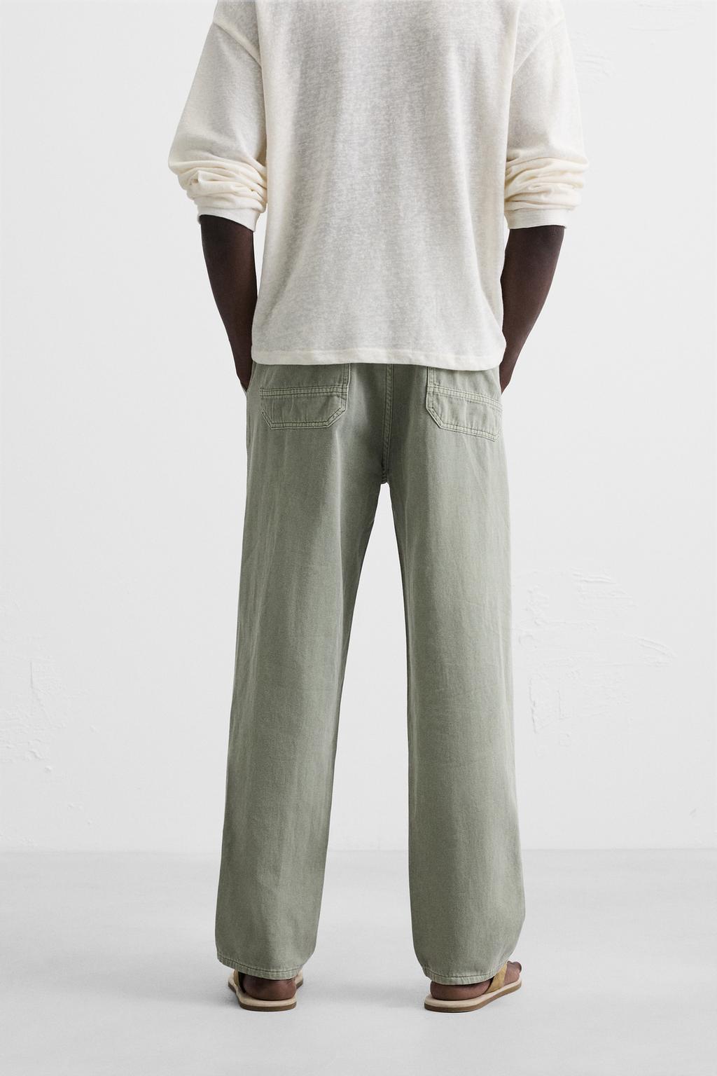ZARA COTTON TROUSERS PANTS
