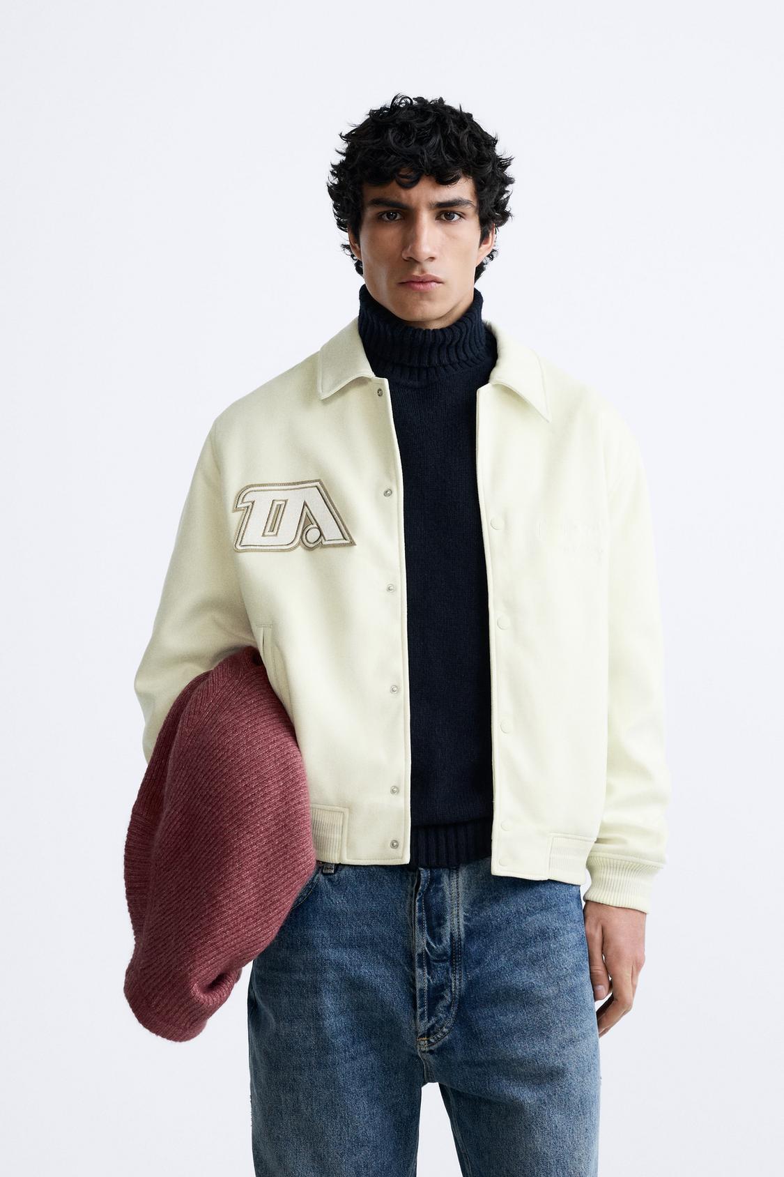 QUROQLI SUNʼIY ZAMSH ZARA JAKET