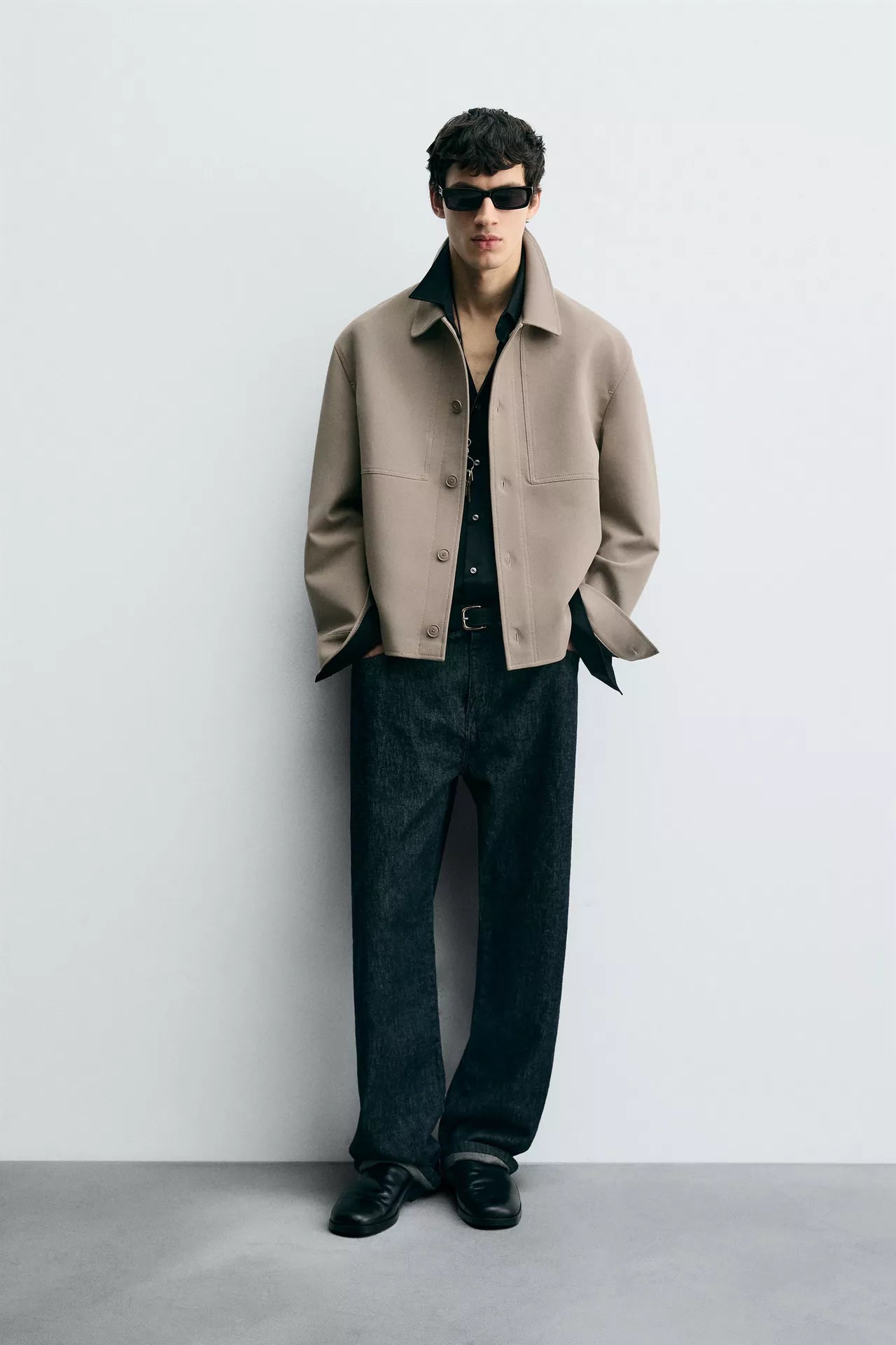 ZARA BOXY FIT OVERSHIRT_LIGHT TAN