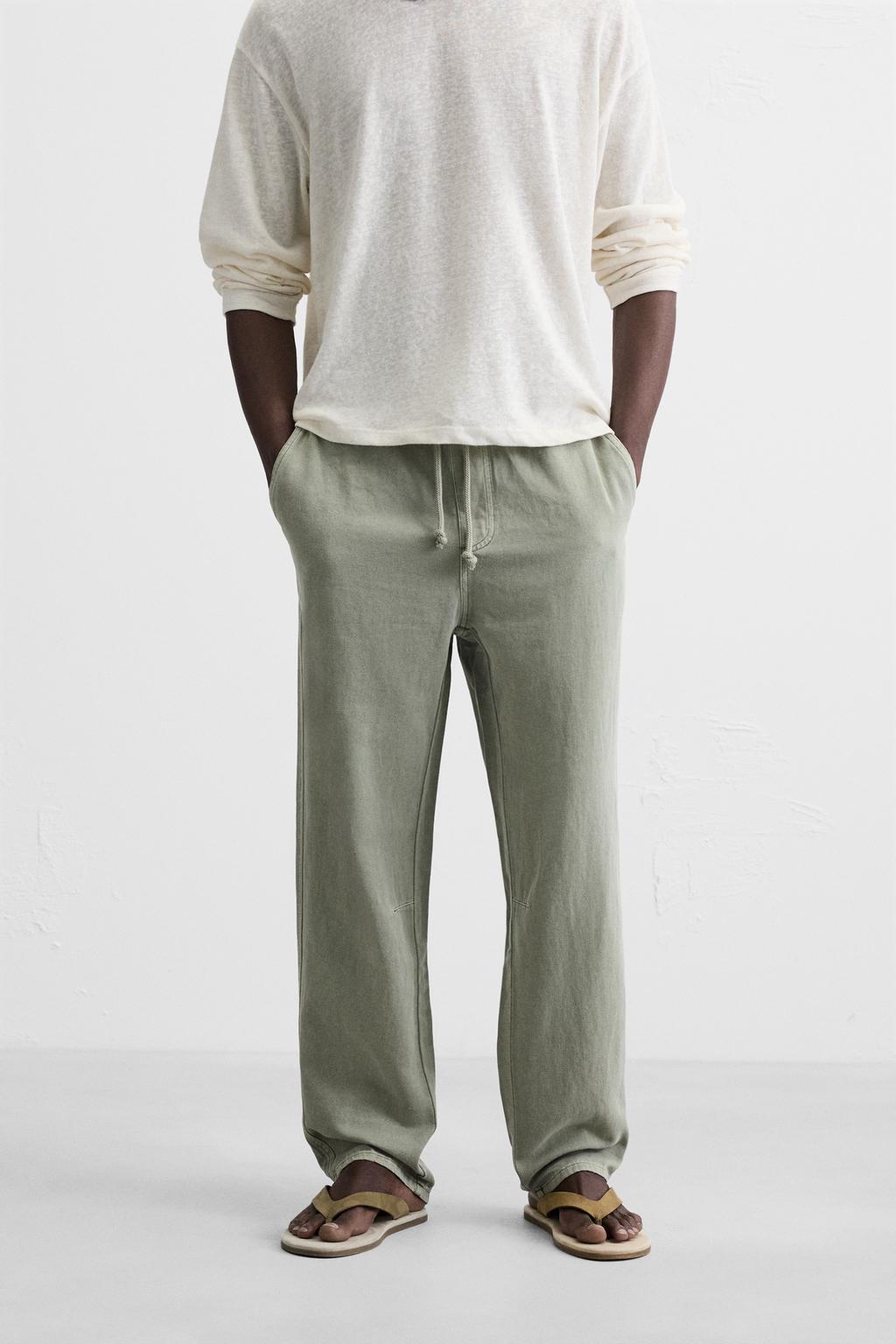 ZARA COTTON TROUSERS PANTS