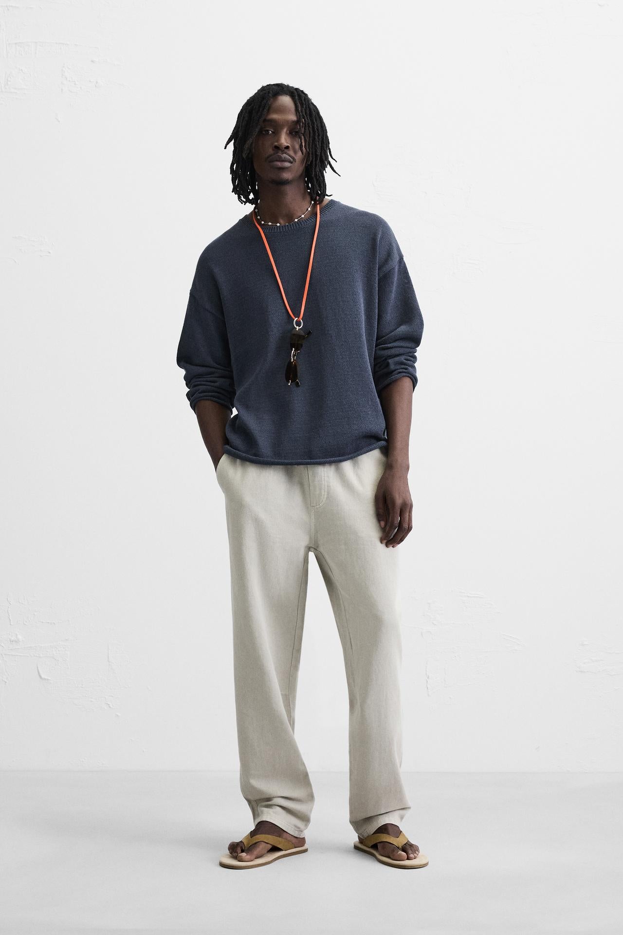 ZARA COTTON TROUSERS PANTS