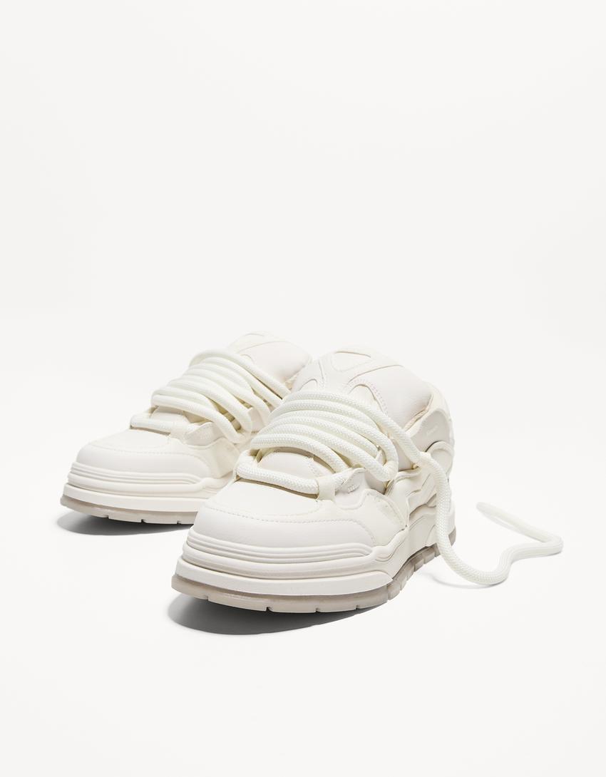 BERSHKA CHUNKY SKATER SNEAKERS