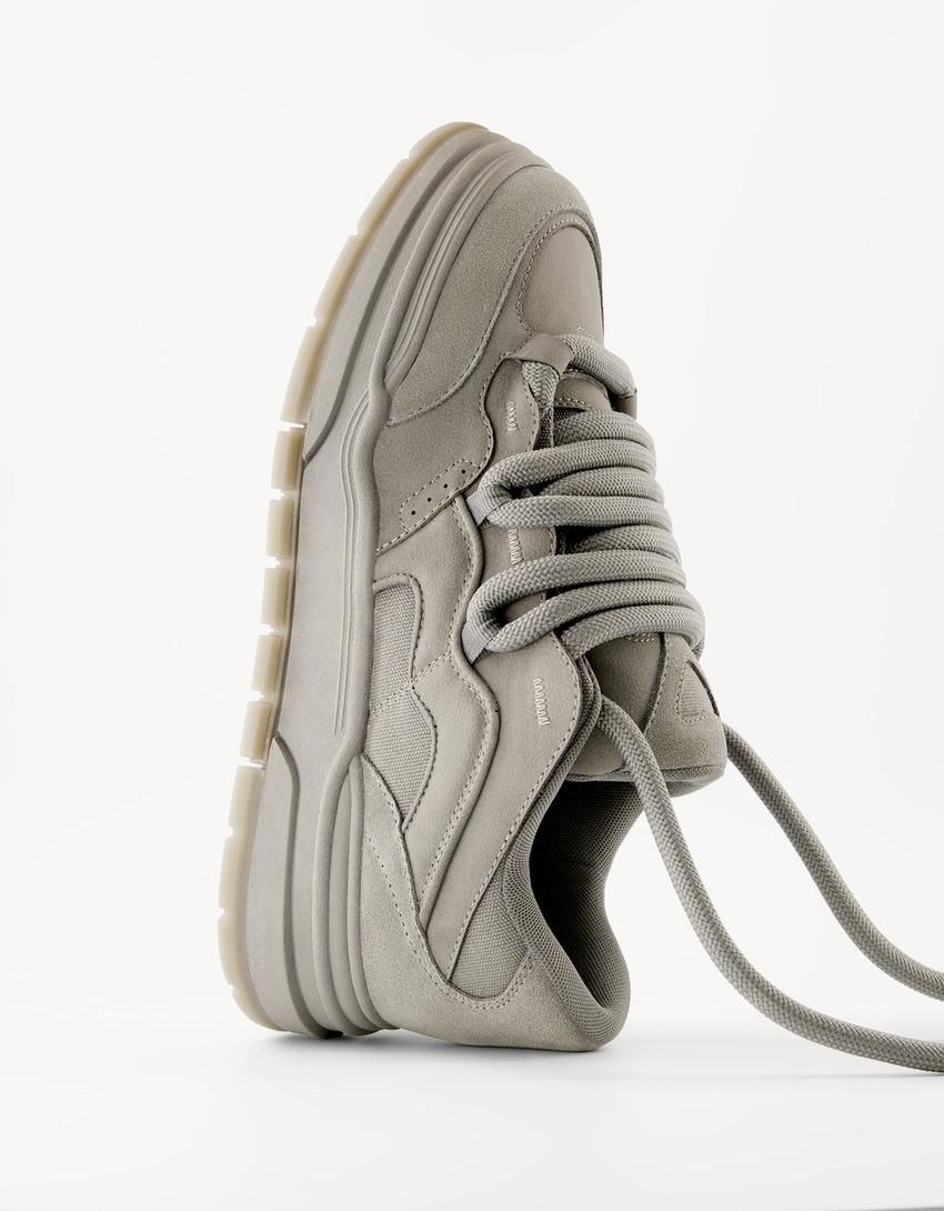 BERSHKA CHUNKY SKATER SNEAKERS