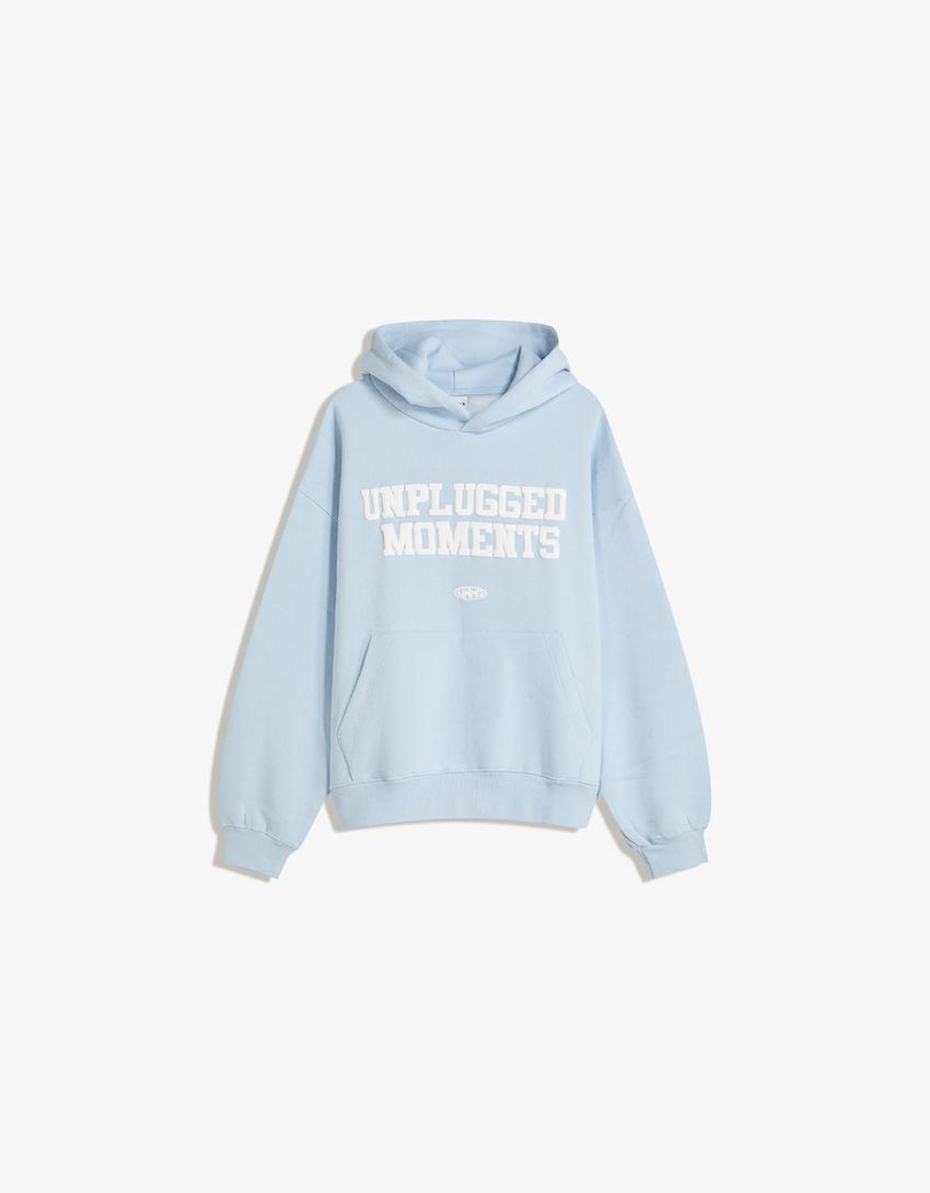 Bershka Printed hoodie