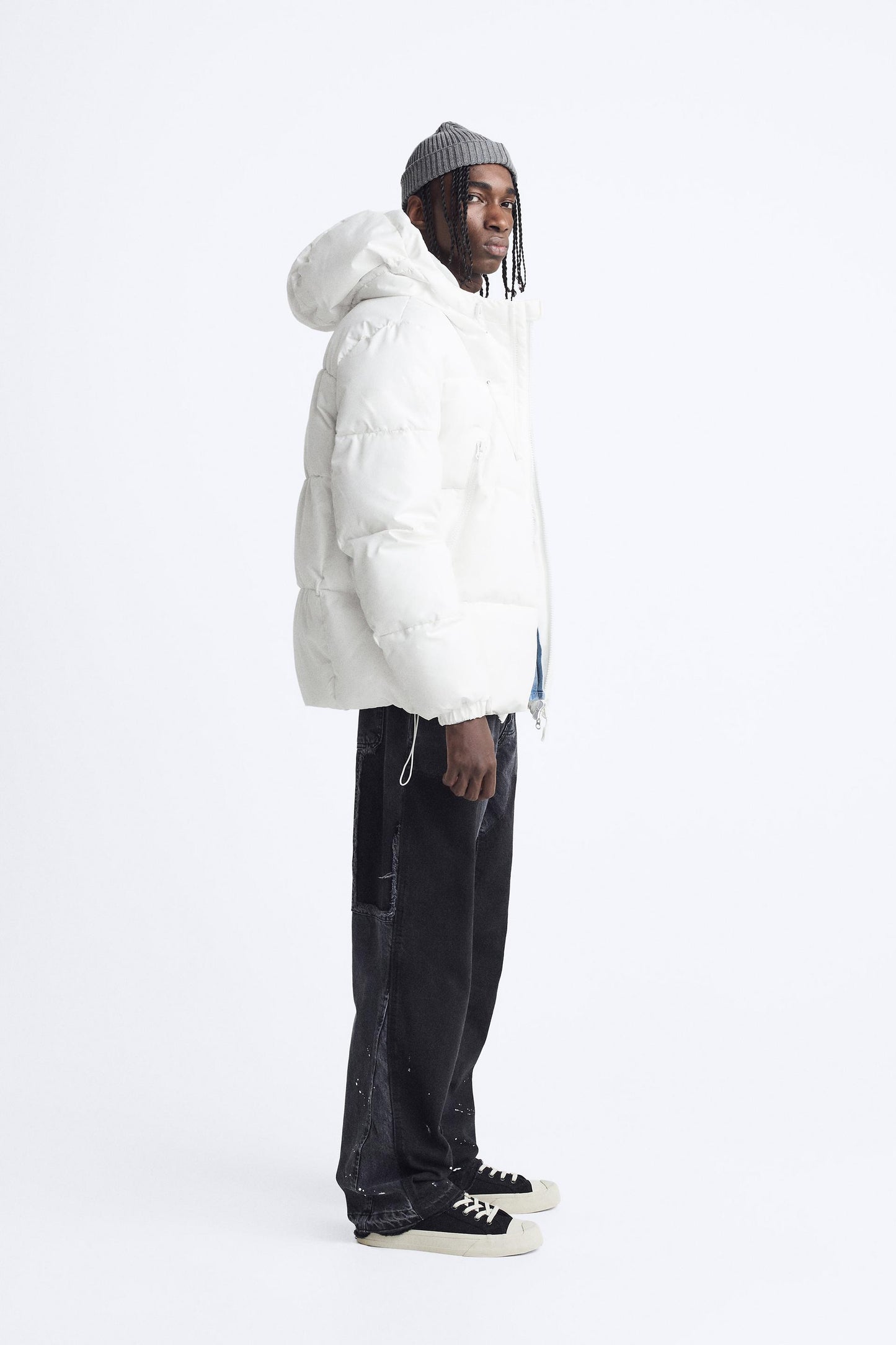 ZARA HOODED PUFFER JACKET DNWR