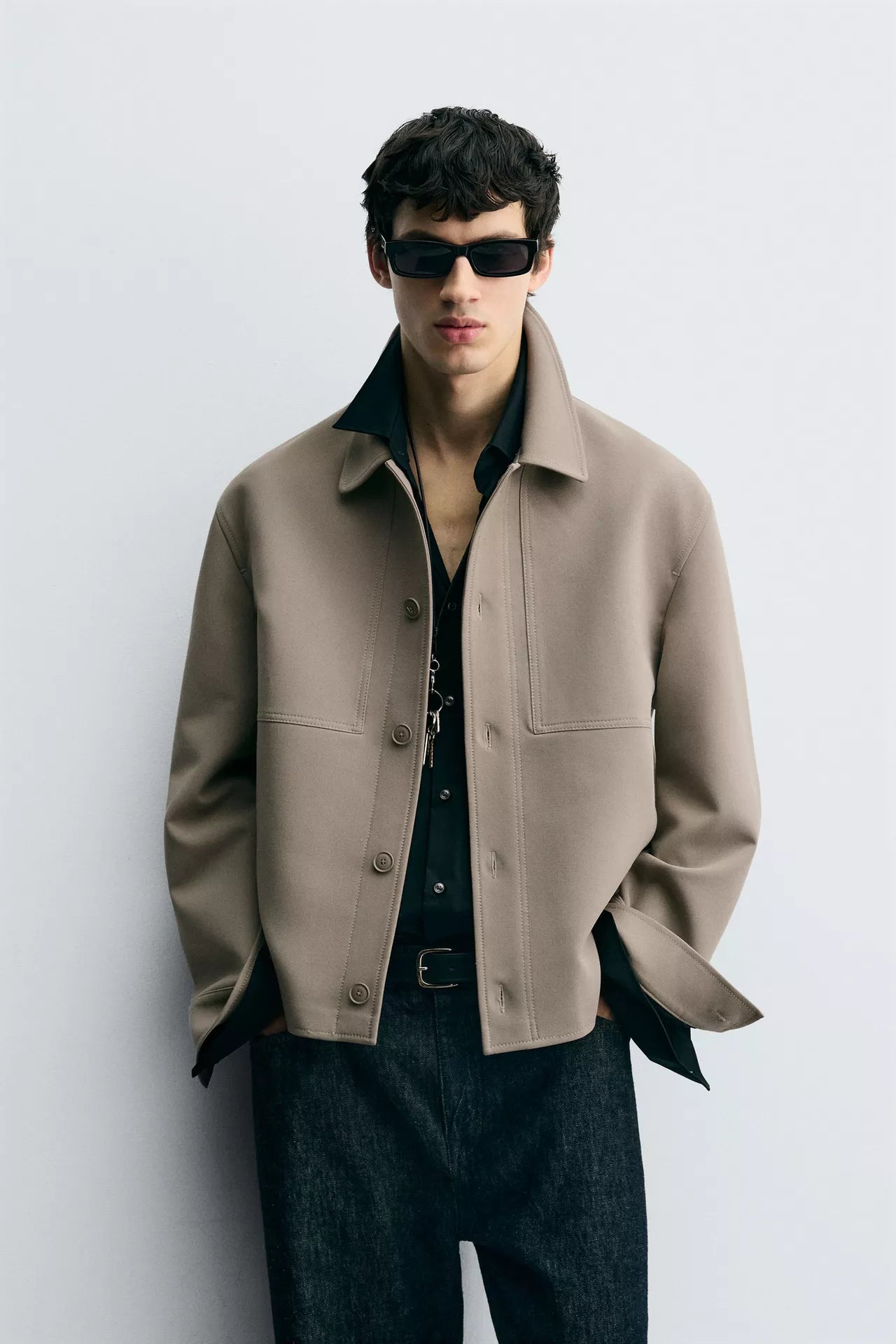 ZARA BOXY FIT OVERSHIRT_LIGHT TAN