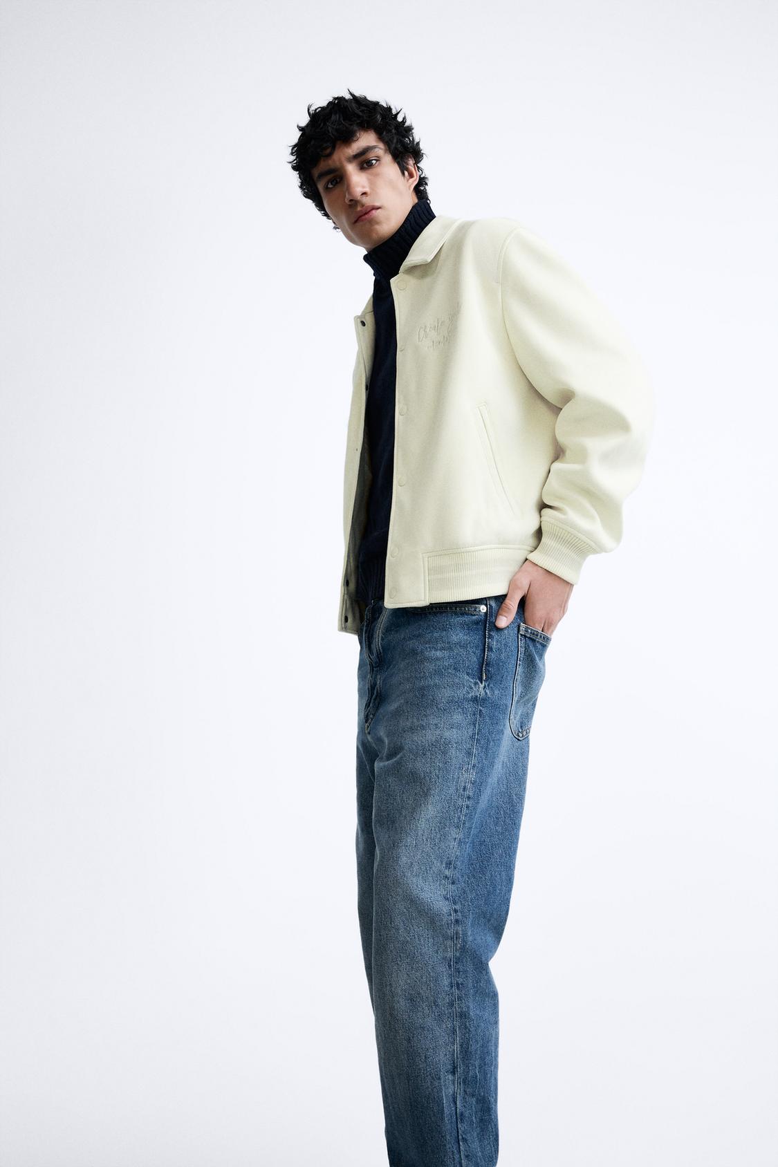 QUROQLI SUNʼIY ZAMSH ZARA JAKET