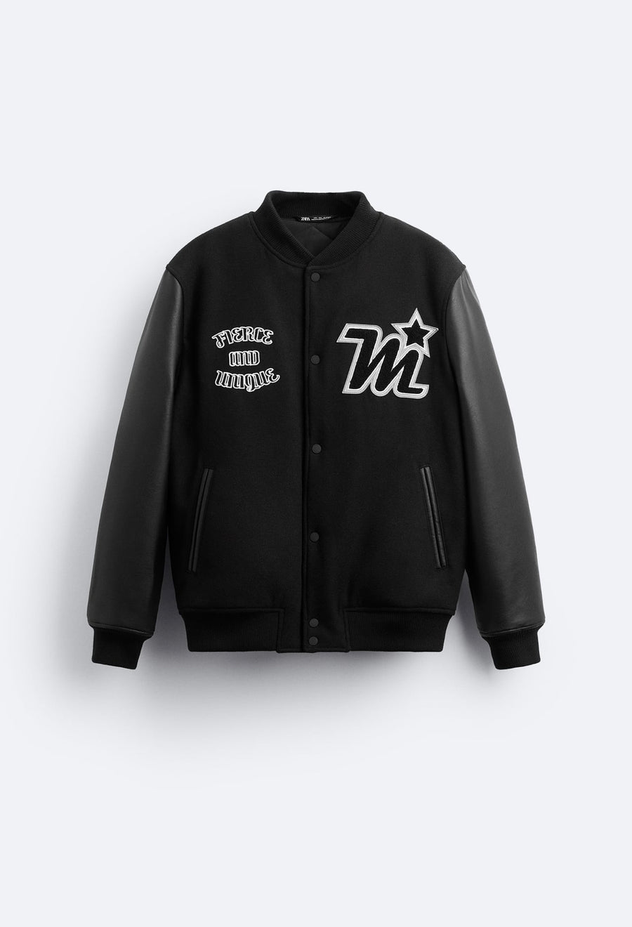 QUROQLI SUNʼIY ZAMSH ZARA JAKET