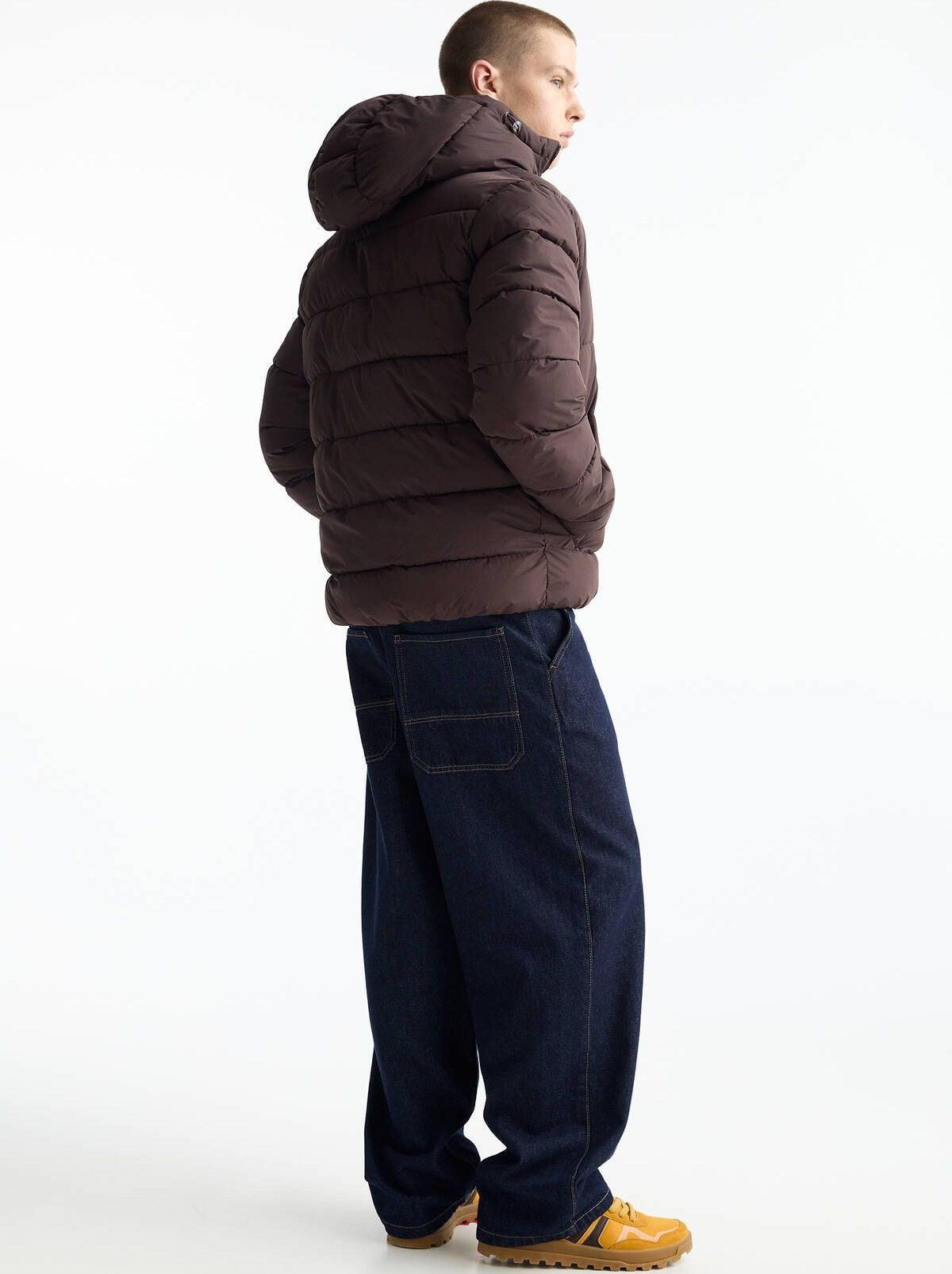 Pull&Bear puffer jacket with hood