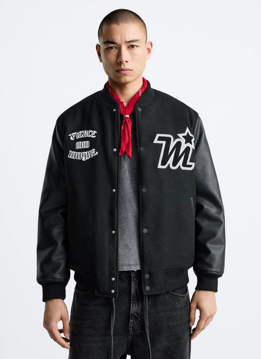 QUROQLI SUNʼIY ZAMSH ZARA JAKET