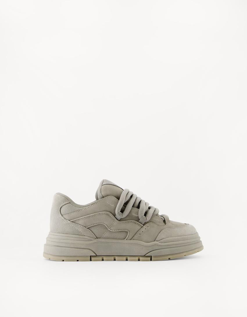 BERSHKA CHUNKY SKATER SNEAKERS