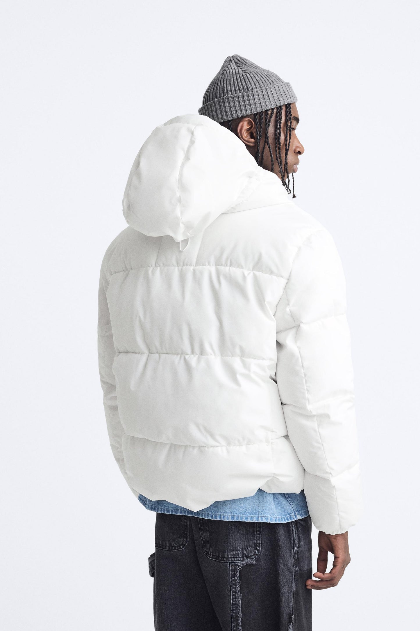 ZARA HOODED PUFFER JACKET DNWR