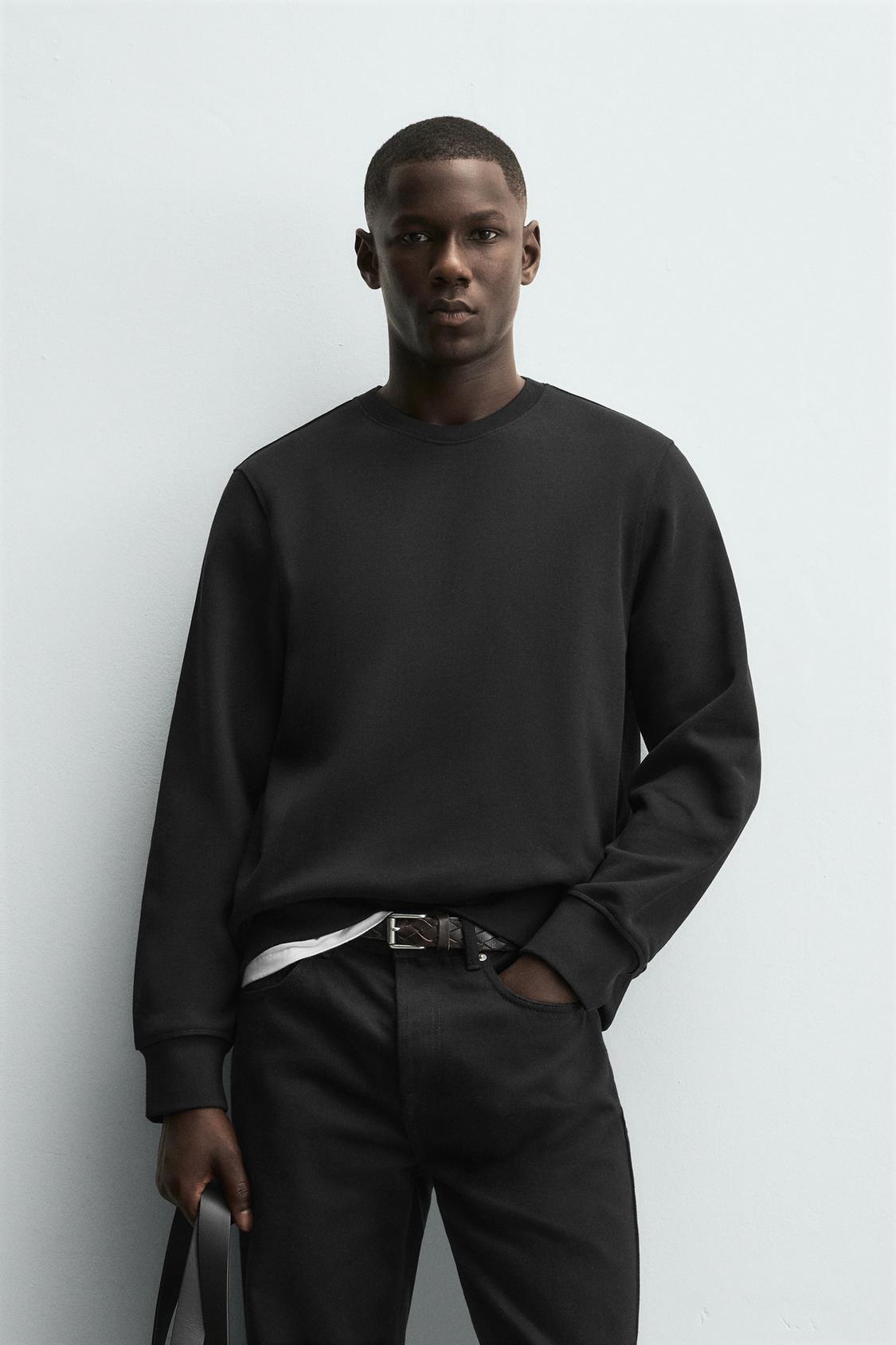 ZARA CREWNECK IN BLACK