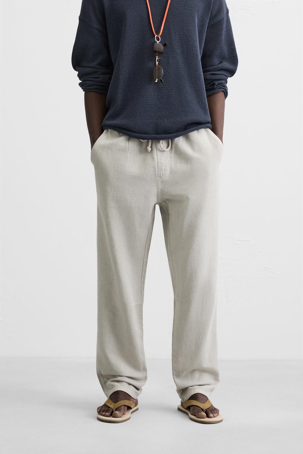ZARA COTTON TROUSERS PANTS