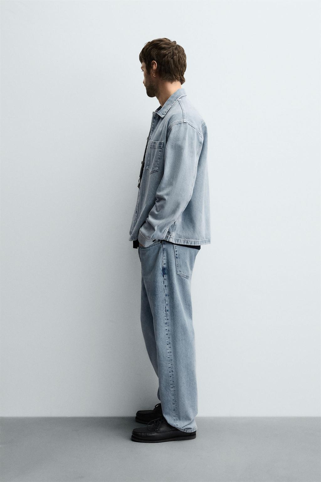 ZARA BOXY FIT DENIM SHIRT