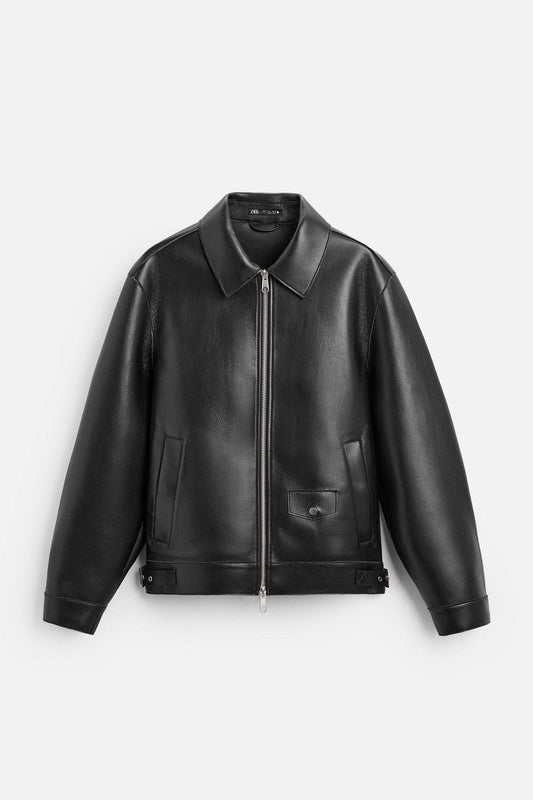 ZARA LEATHER EFFECT JACKET FOR MEN