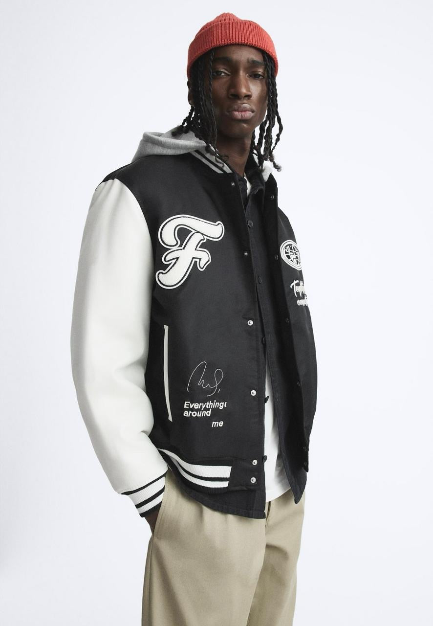 BASEBALL JACKET ZARA BLACK