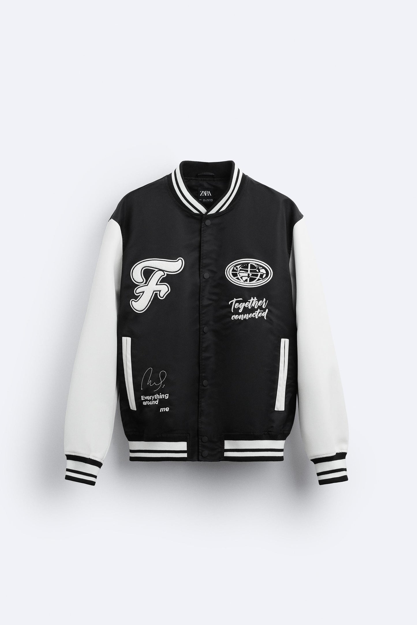 BASEBALL JACKET ZARA BLACK