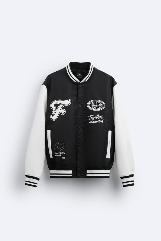 BASEBALL JACKET ZARA BLACK