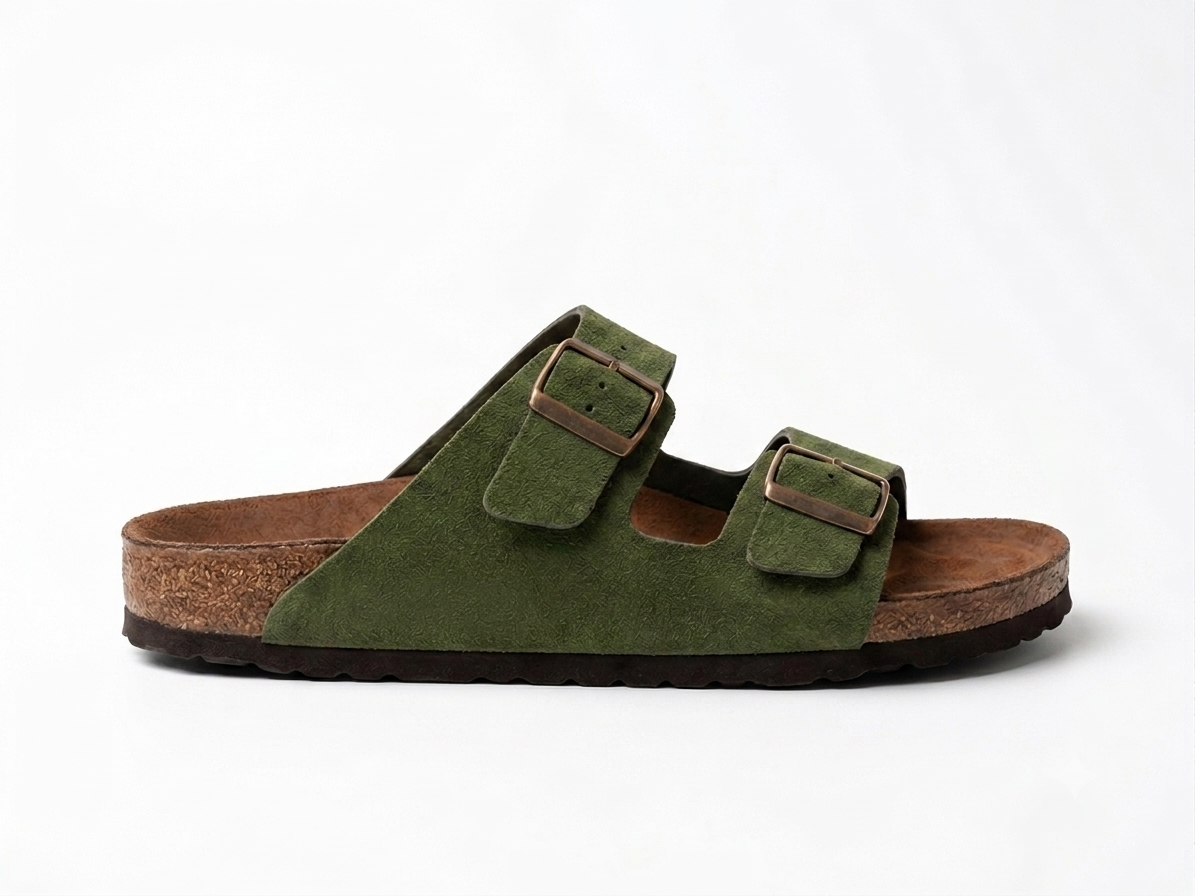 SLIPPER TWO STRAP OLIVE