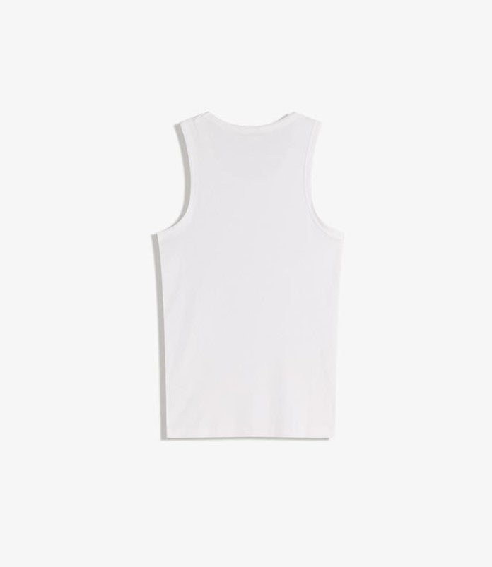 BERSHKA TANK TOP - white