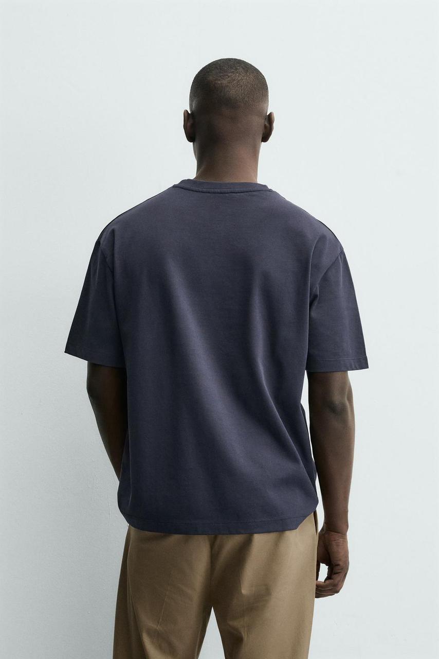 T-Shirt ZARA dark gray