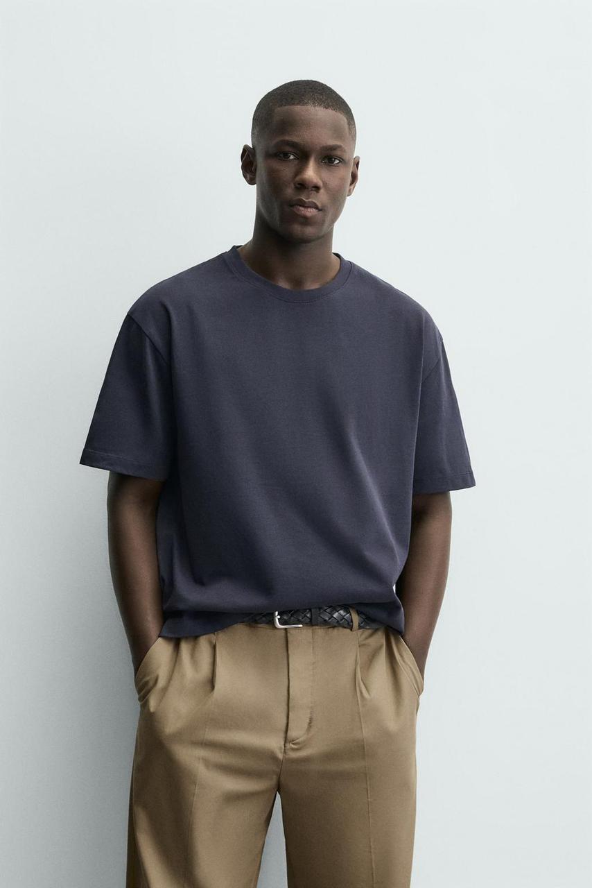 T-Shirt ZARA dark gray